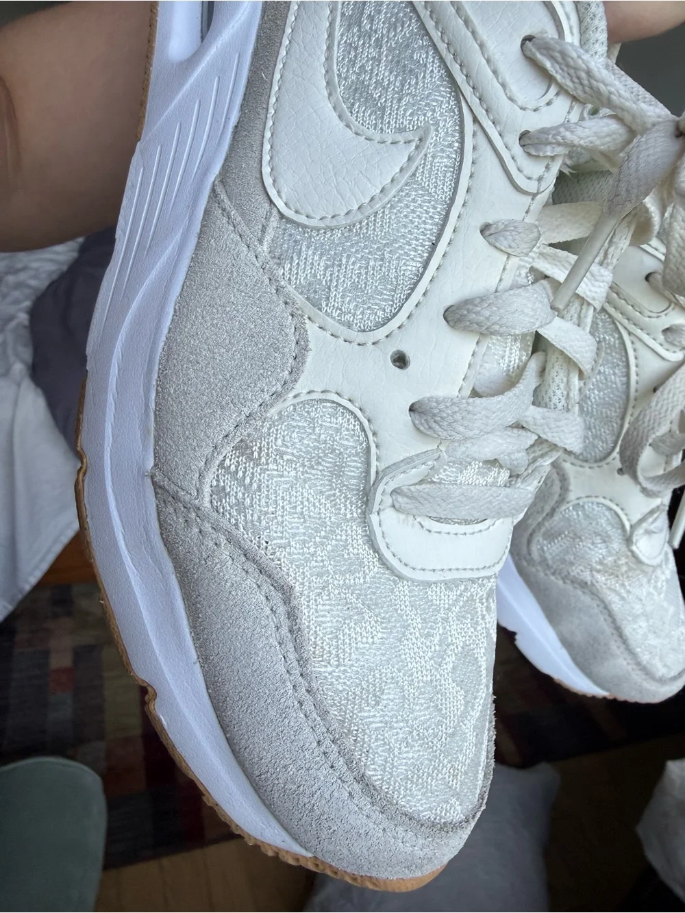 Nike Women's Sneakers off white and lace